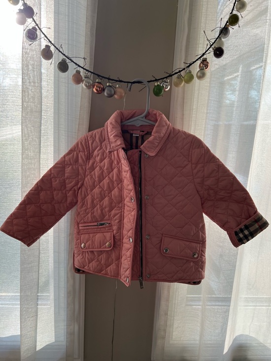 Burberry Other - Burberry toddler's Quilted Pink Jacket 2Y